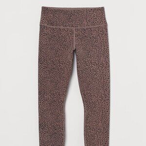 (NWT) H&M - leopard print sports leggings (medium)